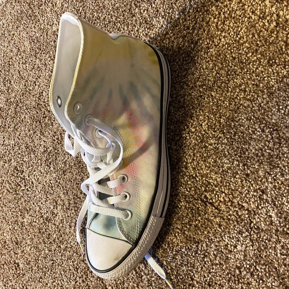 Tie dye Converse shoes